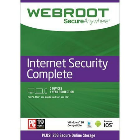 Webroot Internet Security Complete + Antivirus (Best Internet Security For Home Computer)