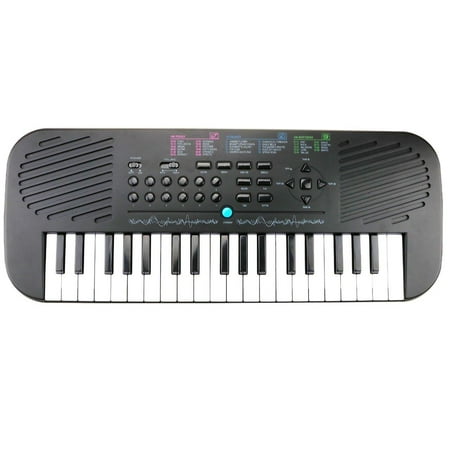 Elegantoss Electronic Organ Keyboard Piano with 37 Key .Great Portable Multi-function Musical Keyboard ,Synthesizer & Built in Speaker for everyone Black