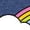 HEATHER NAVY, variant on - Snoopy Looking Up Rainbow - Toddler & Youth Girls Short Sleeve Graphic T-Shirt
