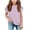Z2-Light Purple, variant on Kaprioy Girls T Shirts Girls' T Shirts Wavy Sleeves Summer Crew Neck Short Sleeve Tops Casual Plain T Shirt For Girls