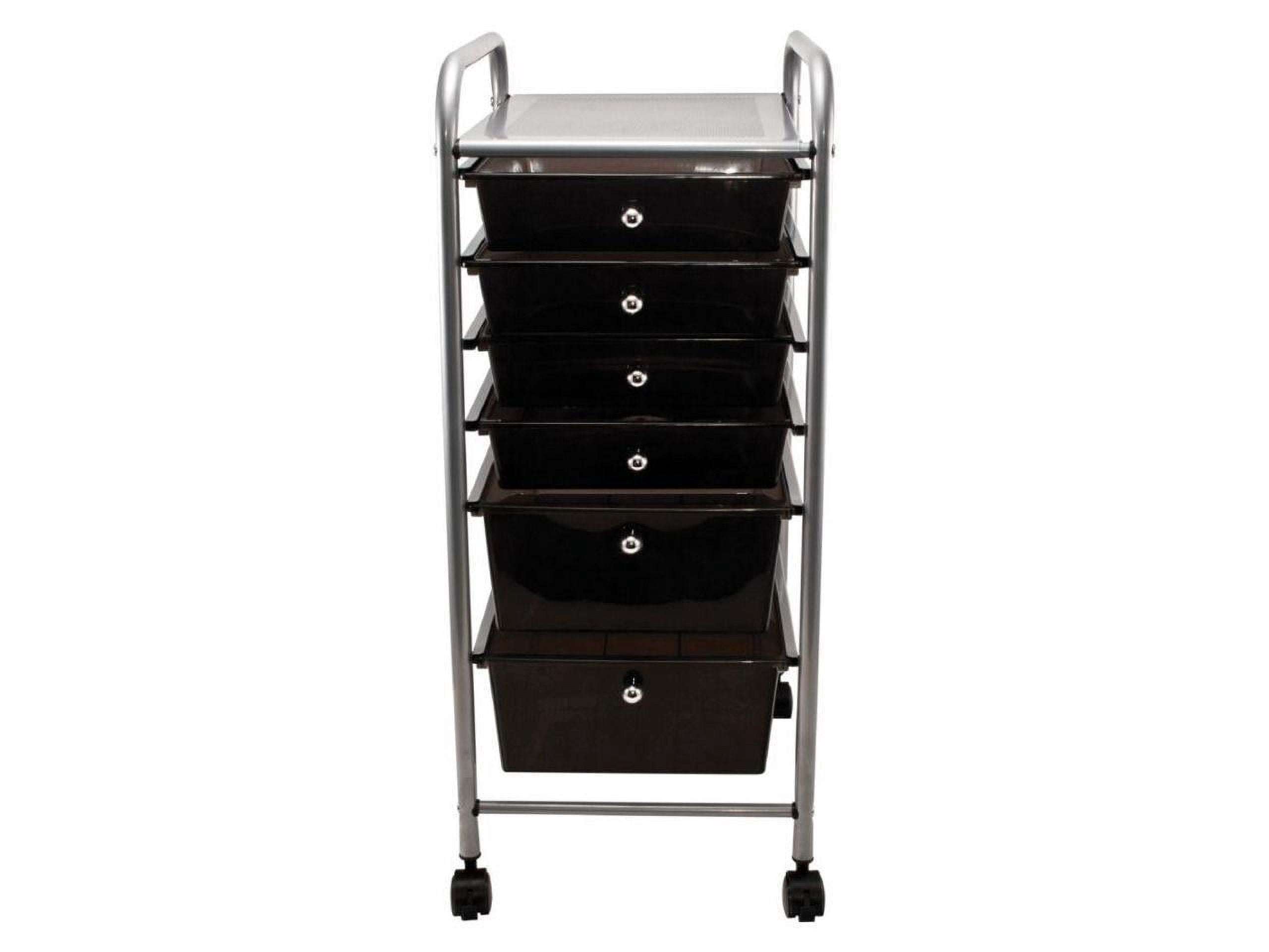 Advantus Portable Drawer Organizer, 13w x 15 3/8d x 32 1/8h, Smoke/Matte Gray