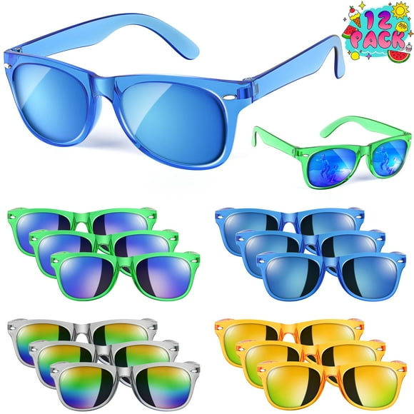 Gafas de sol Rugort para niños de 3 a 8 años, protección UV400, 12 paquetes