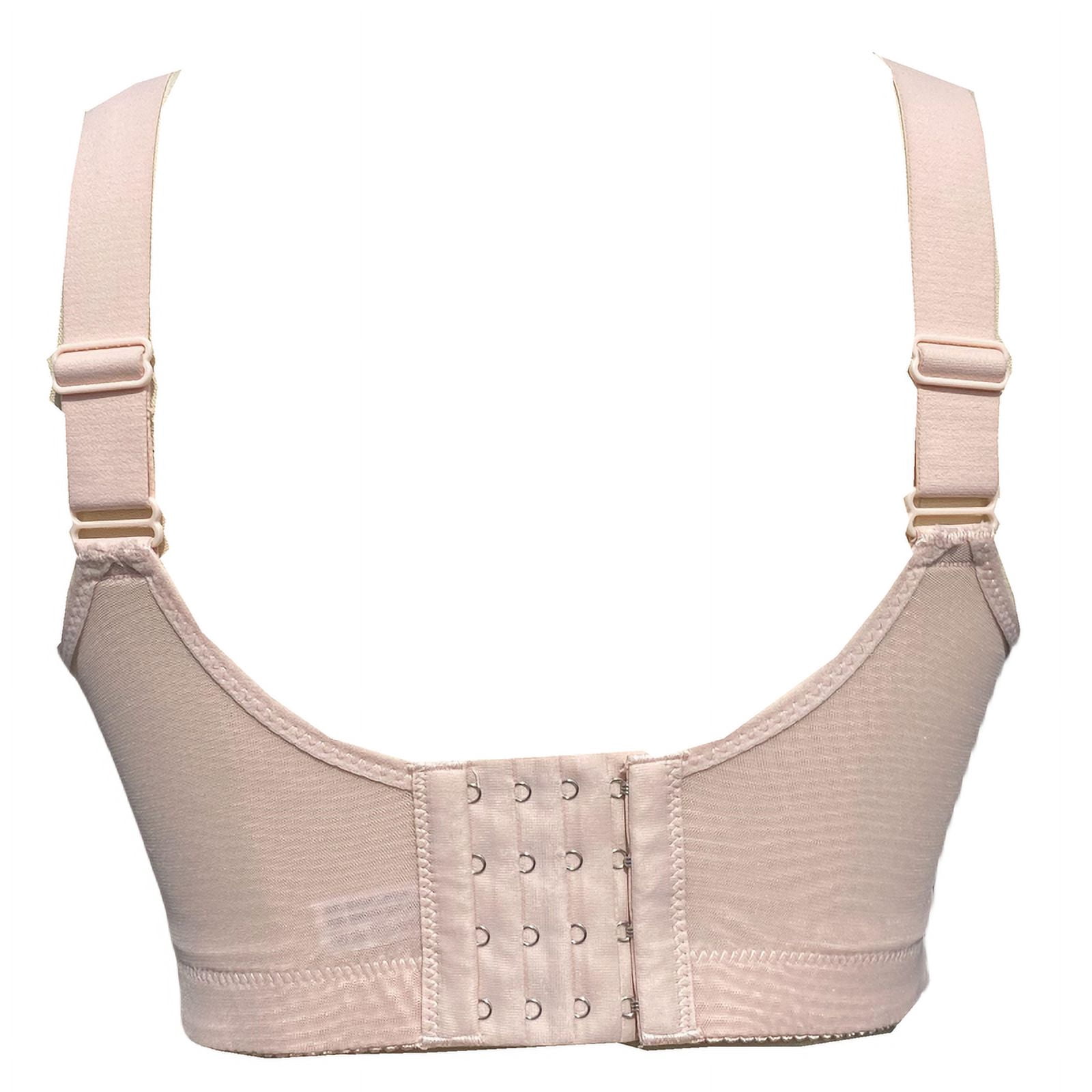 BIMEI Women Mastectomy Bra Breast Prosthesis with Pockets Wirefree Comfort Everyday Bra 2425,Pink,36B/C/D/E