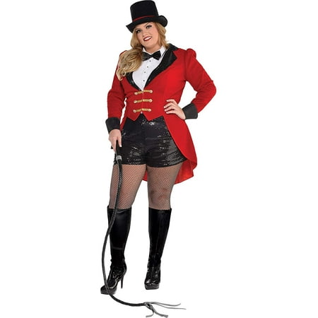 Circus Master Girl Lion Tamer Ringmaster Fancy Dress Up Halloween Adult