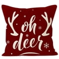thumbnail image 1 of Panxico Housses de Coussin de Noël, Ornements de Noël Rouges, Housses de Coussin Joyeux Noël 18 X 18 Pouces 4 Styles au Choix Décorations de Noël en Solde, Housses de Coussin, Liquidation, 1 of 1