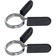 thumbnail image 1 of Set of 2 30mm Dumbbell Spring Clasps Spring Dumbbell Collars with Rubber Grips, 1 of 4