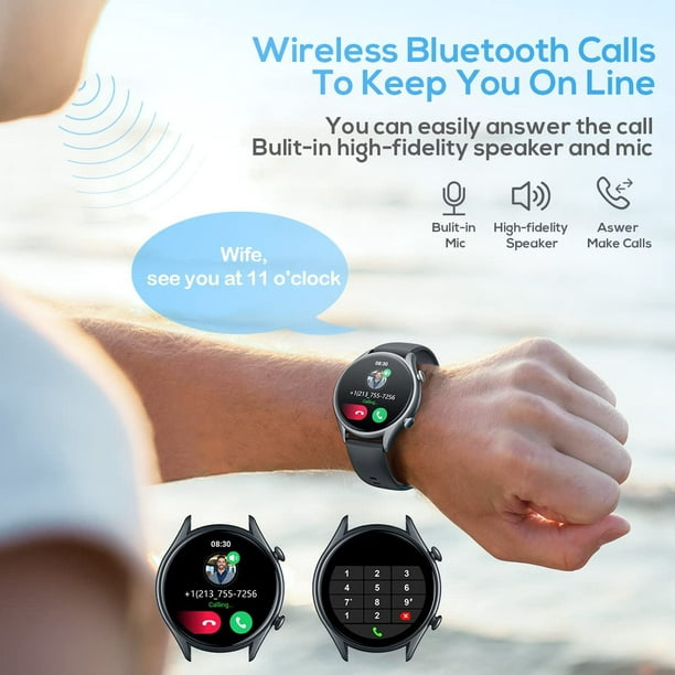 Montre Connectée Homme avec Appel Bluetooth, Smartwatch Qualité