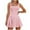 Pink, variant on FADAACAI Short Rompers for Women Women's Solid Color Fashionable Casual Pleated Camisole Jumpsuit Shorts Jumpsuit Rompers Spaghetti Strap Green L Clearance！