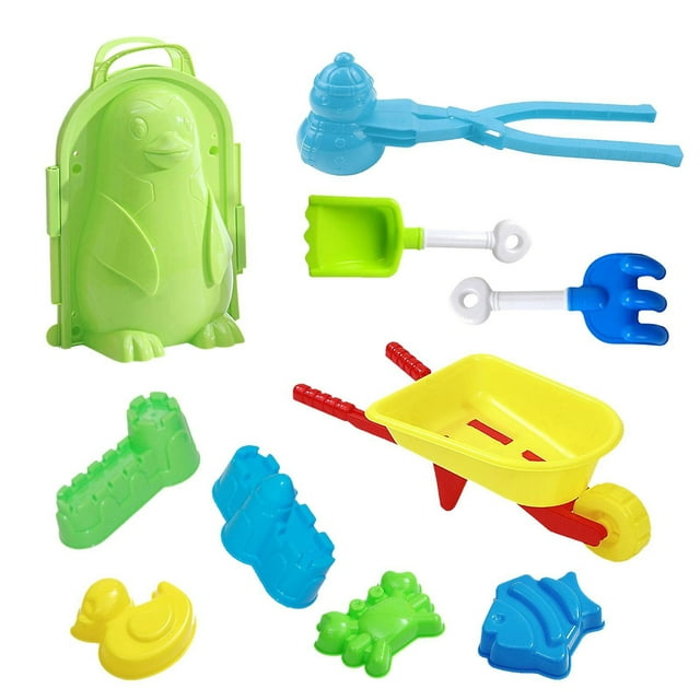 Kit para hacer bolas de nieve HUOGUO, juguetes de nieve de invierno para niños, 10 unidades