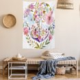 thumbnail image 2 of Watercolor Tapestry, Nautical Anchor Covered by Flourishing Ivy Blossoms Romance Love Rose Image, Wall Hanging for Bedroom Living Room Dorm Decor, 40W X 60L Inches, Multicolor, by Ambesonne, 2 of 5
