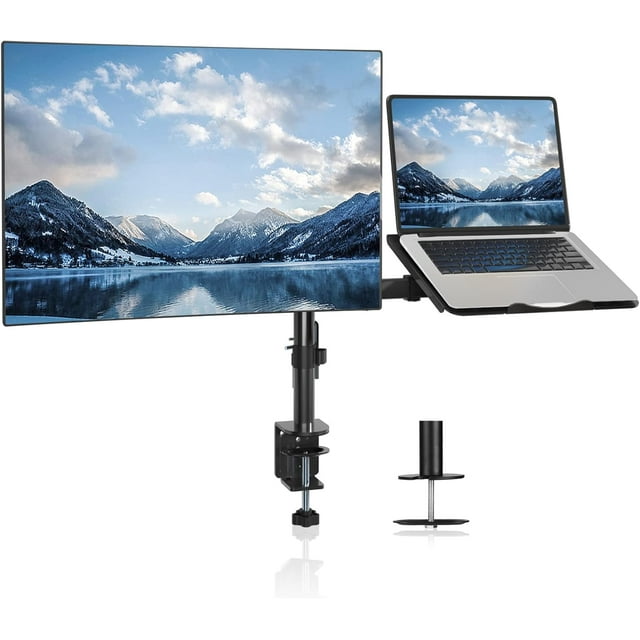 Support de Bureau pour Moniteur LED LCD Simple, Robuste, Entièrement Ajustable, pour / un Écran jusqu'à (MD)
