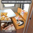 thumbnail image 5 of XYZCANDO Rabbit Carrot RV Dinette Cushion Covers Loveseat Slipcovers Stretchable Furniture Covers Easy to Install Easter Camper Decor 2 Seat Sofa Cover 1 Backrest Cover and 1 Bench Cover Orange, 5 of 7