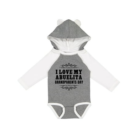 

Inktastic Grandparents Day I Love My Abuelita Gift Baby Boy or Baby Girl Long Sleeve Bodysuit