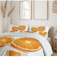 thumbnail image 6 of Ambesonne Nature Duvet Cover Sets, Citrus Orange Tangerine Art, 2-Queen, Marigold and White, 6 of 7
