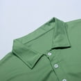 thumbnail image 7 of Men's Daily Polo Shirt Solid Color Long Sleeved T Shirt Breathable Casual Polos Undershirt, 7 of 7