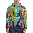 thumbnail image 2 of Lsque Scooby-Doo Pattern Casual Men's Hoodie,Hooded Sweatshirt with Kangaroo Pocket,Pullover Hoodie-X-Large, 2 of 8