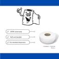thumbnail image 2 of MMBM 3.3" x 1000' Jumbo Toilet Paper White 2 Ply Soft & Absorbent 3" Core 12 Pcs, 2 of 7