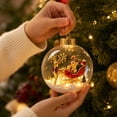 thumbnail image 4 of PLPPYFS Glowing Christmas Story Ornament, Mini Holiday Scene 3.94In | Light-Up Christmas Balls with Warm LED Light, Glowing Christmas Ornament for Tree Mantel, Holiday Decoration & Gifting Use, 4 of 6