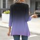 thumbnail image 4 of mfyjkho Tops Para Mujer, Camiseta Estampada De Moda Para Mujer, Blusa Informal De Manga 3/4 Y Cuello Redondo Tops Y Blusas Para Mujer M, 4 of 6