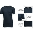 thumbnail image 3 of Men's Short Sleeve Crew Neck Cotton Blend Classic Tee (S-3XL) 5 Pack, 3 of 7