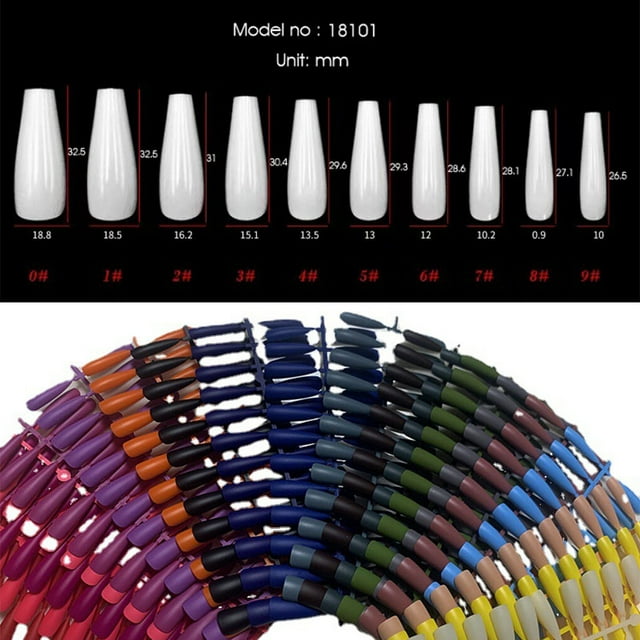 Nail Enhancement Tablets Chic Dot Design Not Susceptible to Allergies Frosted Texture Fake Fingernail Charming Manicure Tips JM-06Dark Blue
