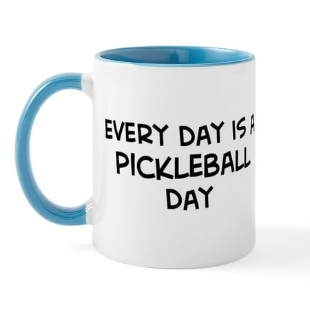 

CafePress - Pickleball Day Mug - 11 oz Ceramic Mug - Novelty Coffee Tea Cup