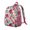 thumbnail image 2 of Bright Floral Students Backpack - Vintage Sunflower and Daisy Design with Floral and Leopard Print, Durable Lightweight School Bag for Developing Students, 2 of 6