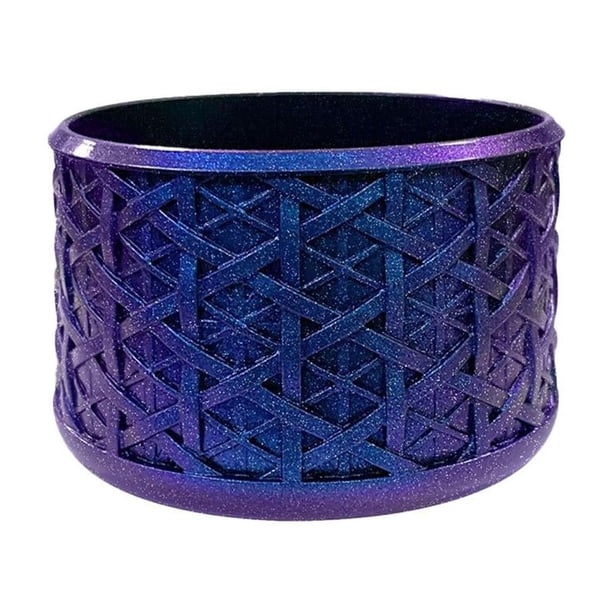 Wartleves Funda de silicona para taza con patrón tejido,