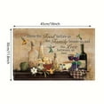 thumbnail image 6 of Vintage Wine Placemats Set of 4 Farmhouse Wine Glass Imitation Linen Placemat Heat Resistant Dining Blessed Christian Place Mats Hummingbird Table Mats for Kitchen Indoor Restaurant 12''x18'', 6 of 11