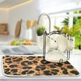 thumbnail image 2 of Yayeee Dish Drying Mat for Kitchen Counter Ultra Absorbent Easy Clean Pad 24x18", Leopard Pattern, 2 of 7
