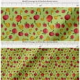 thumbnail image 2 of Soimoi Green Cotton Poplin Fabric Mix Fruit Printed Fabric 1 Yard 58 Inch Wide, 2 of 7