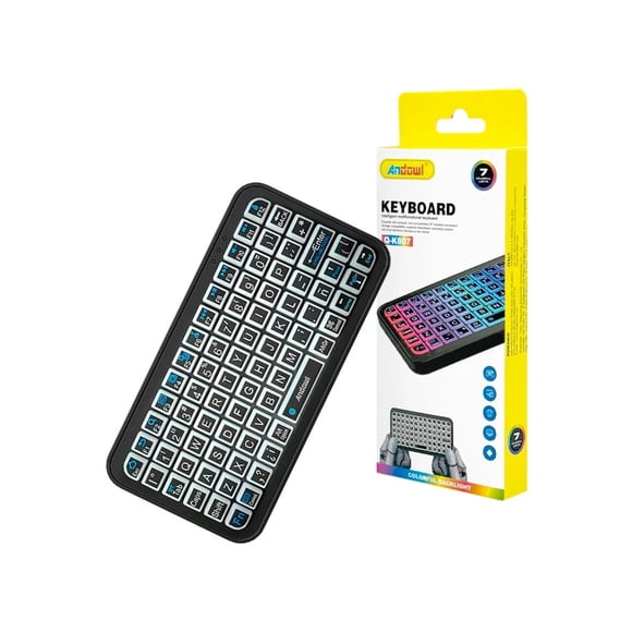 Teclado Inalámbrico Bluetooth 5,2 Para Tabletas Multicolor Español Latinoamérica