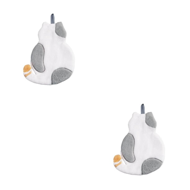 Toystoory Toalla de terciopelo Coral para cocina con forma bonita, reutilizable, para colgar, paño de limpieza de secado rápido, toallas de Type1 NO1
