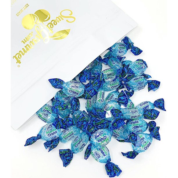 Arcor Crystal Mints Refreshing Mint Clear Hard Candy Bulk Wrapped 3 pounds