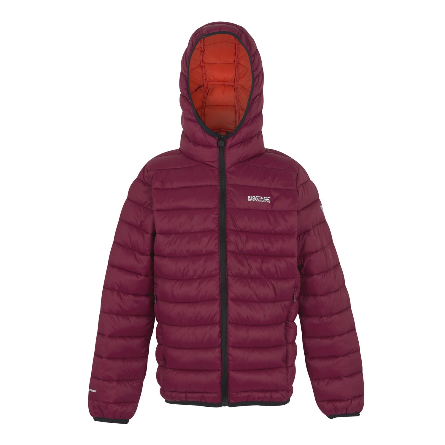 Veste Regatta Enfant Fille, Rouge, Rembourrée à Capuche, 3-4 Ans - Très Bon état