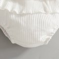 thumbnail image 4 of Paguaki Baby Girl Clothes Toddler Baby Girl Clothes 3 6 9 12 18 24 Months Summer Outfits Solid Short Sleeve Sweatshirt Tops +Romper Shorts Set, 4 of 9