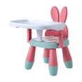 thumbnail image 1 of Silla portátil para comer para bebés, asiento de con bandeja , de comedor antideslizante, taburete bajo, ños - Conejo do SM SunniMix Sillas para niños, 1 of 6