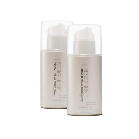 Press It Straightening Cream, 3.4 oz - Regis DESIGNLINE - Medium Hold Heat Protectant Hair Straightener Cream (3.4 oz (2