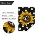 thumbnail image 5 of Summer Sunflower Monogram Garden Flag 12x18 Double Sided Burlap, Small Welcome Initial Letter G Family Last Name Yard House Flag Outdoor Polka Dots Decoration (ONLY FLAG), 5 of 6
