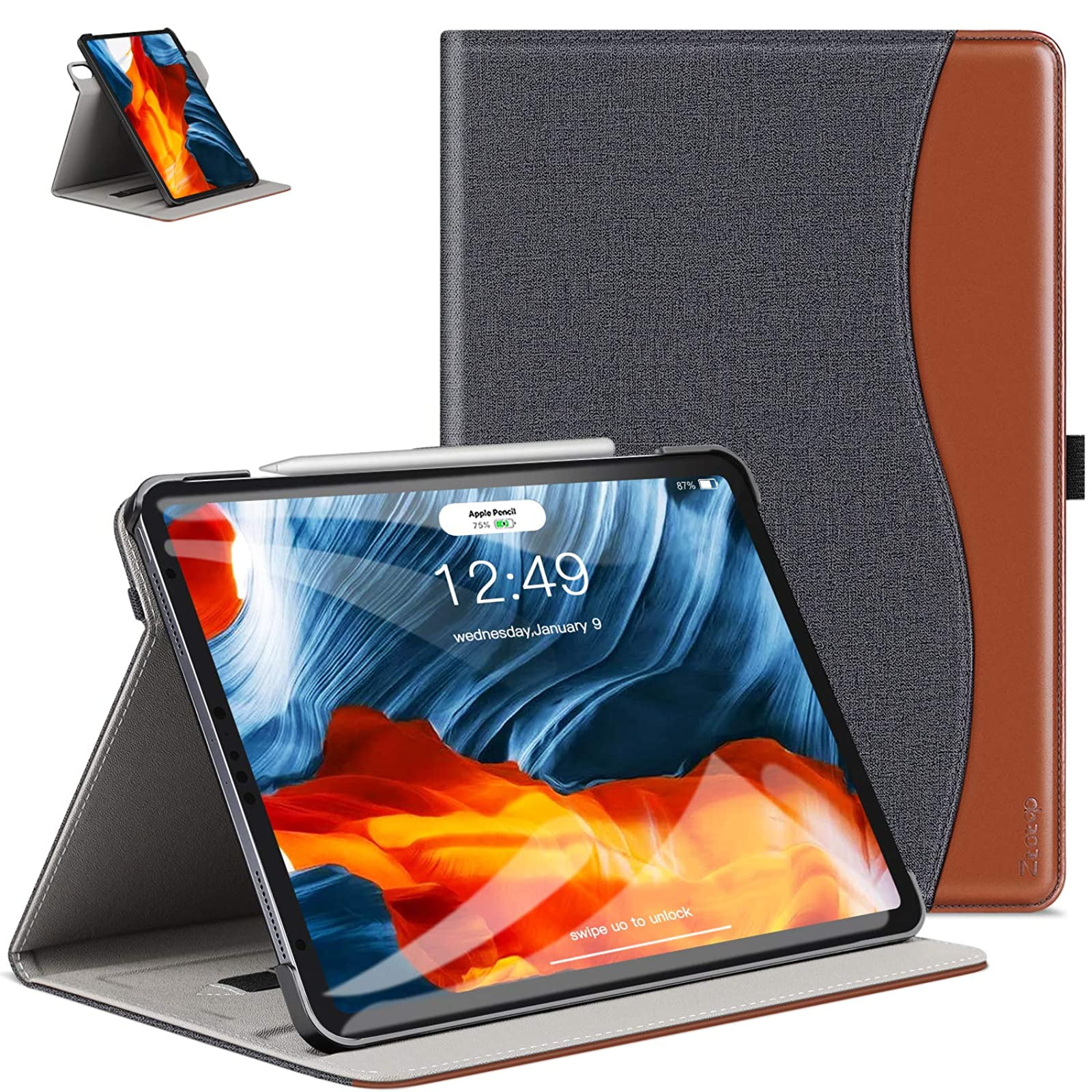 Ztotopcase For New Ipad Air 4 10 9 Case Ipad Pro 11 18 360 Rotating Pu Leather Slim Stand Folio Cover Smart Swivel Case With Auto Wake Sleep Support Pencil Charging Canvas Walmart Com Ztotopcase For New Ipad Air 4 10 9 Case Ipad Pro 11 18 360 Rotating Pu Leather Slim Stand Folio Cover Smart Swivel Case With Auto Wake Sleep Support Pencil Charging Canvas Walmart Com