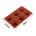 thumbnail image 4 of Molde de silicona para chocolate, grado alimenticio, 6 cavidades, círculo, esfera, bricolaje, molde para hornear Hugtrwg Para estrenar, 4 of 4