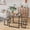 Bench-Gray, variant on Asofer 3-Piece Modern Dining Set, Kitchen Table and Chairs for 2, Space Saving Dinette for Restaurant, Studio, Gray
