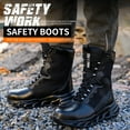 thumbnail image 4 of SAFETREK Steel Toe Safety Shoes for Men Women: Anti-Smash Anti-Puncture Anti-Slip Work Boots, Lightweight Comfortable Protective Work Footwear For Industrial Factory Construction, 4 of 11