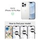 thumbnail image 5 of Funda transparente FEWGEY para iPhone 16 Pro Max con forma de tortuga marina magnética, 5 of 6