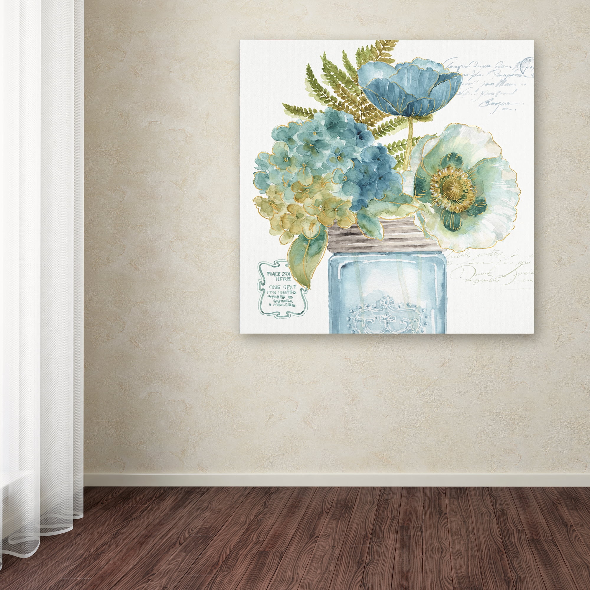 Trademark Fine Art "My Greenhouse Bouquet III" Canvas Art by Lisa Audit