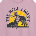 thumbnail image 3 of Instant Message - The Hell I Wont Cowgirl - Women's Racerback Tank Top, 3 of 6