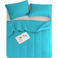thumbnail image 4 of Light Weight & Breathable Thicker Design Comforter, 300 GSM All Season, 600-TC 100% Egyptian Cotton - Extra Large King Size ( 120" x 136" ) Inches, 1pc Comforter Only, (Turquoise), 4 of 6