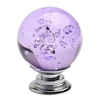 1Pc 30MM Single Hole Bubble Crystal Knobs Glass Cabinet Knobs Drawer Pulls Handle for Home, Cabinet, Drawer and Dresser