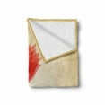 thumbnail image 2 of Floral Soft Flannel Fleece Blanket, Tulips Flourishing Hazy Florets Essence Nature Beauty Themed Flower Design, Cozy Plush for Indoor and Outdoor Use, 50" x 60", Sand Brown Red Pink, by Ambesonne, 2 of 6