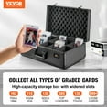 thumbnail image 2 of VEVOR 162 PSA Graded Card Storage Box 5 Slots Sports Card Holder Case Coded Lock, 2 of 9